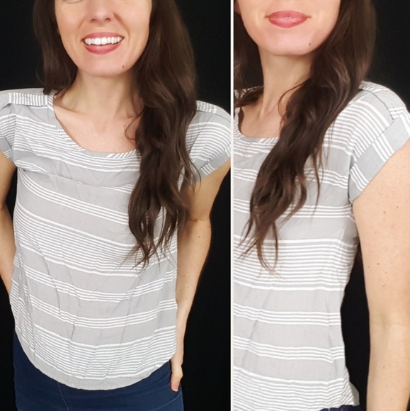 Papermoon Tops - Paper moon for Stitch Fix striped crop tee - C3